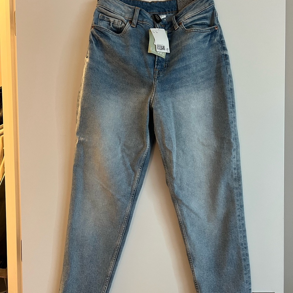 H&M Women's Straight Leg Jeans - Light Blue